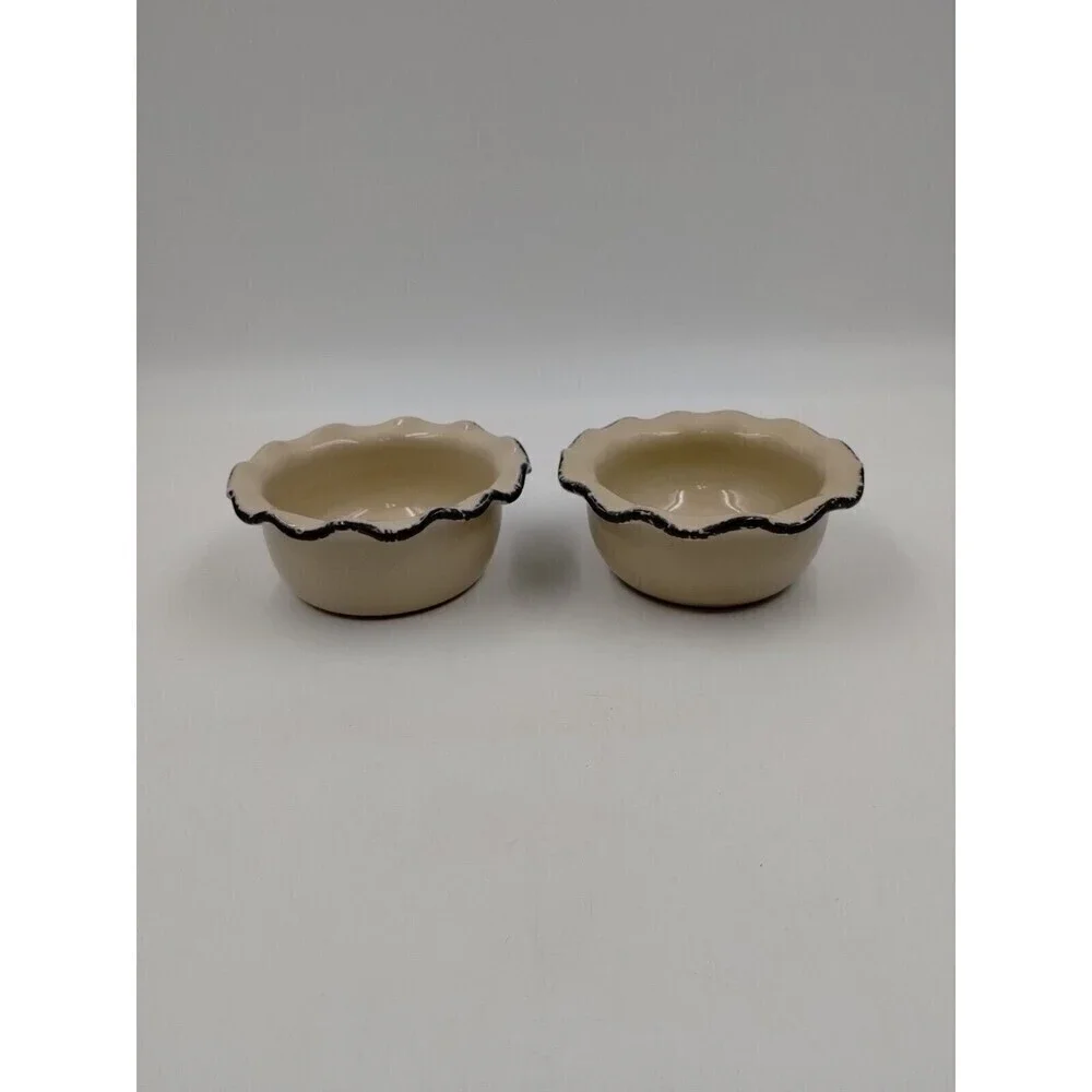 Home & Garden Party LTD 2004/05 Stoneware Chip Dip Bowl Blue Sponge Replacement